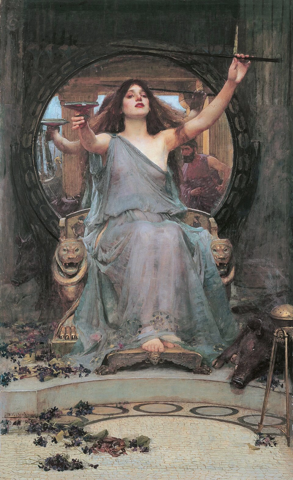 Circe che offre la coppa a Ulisse - Galleria Oldham, Oldham